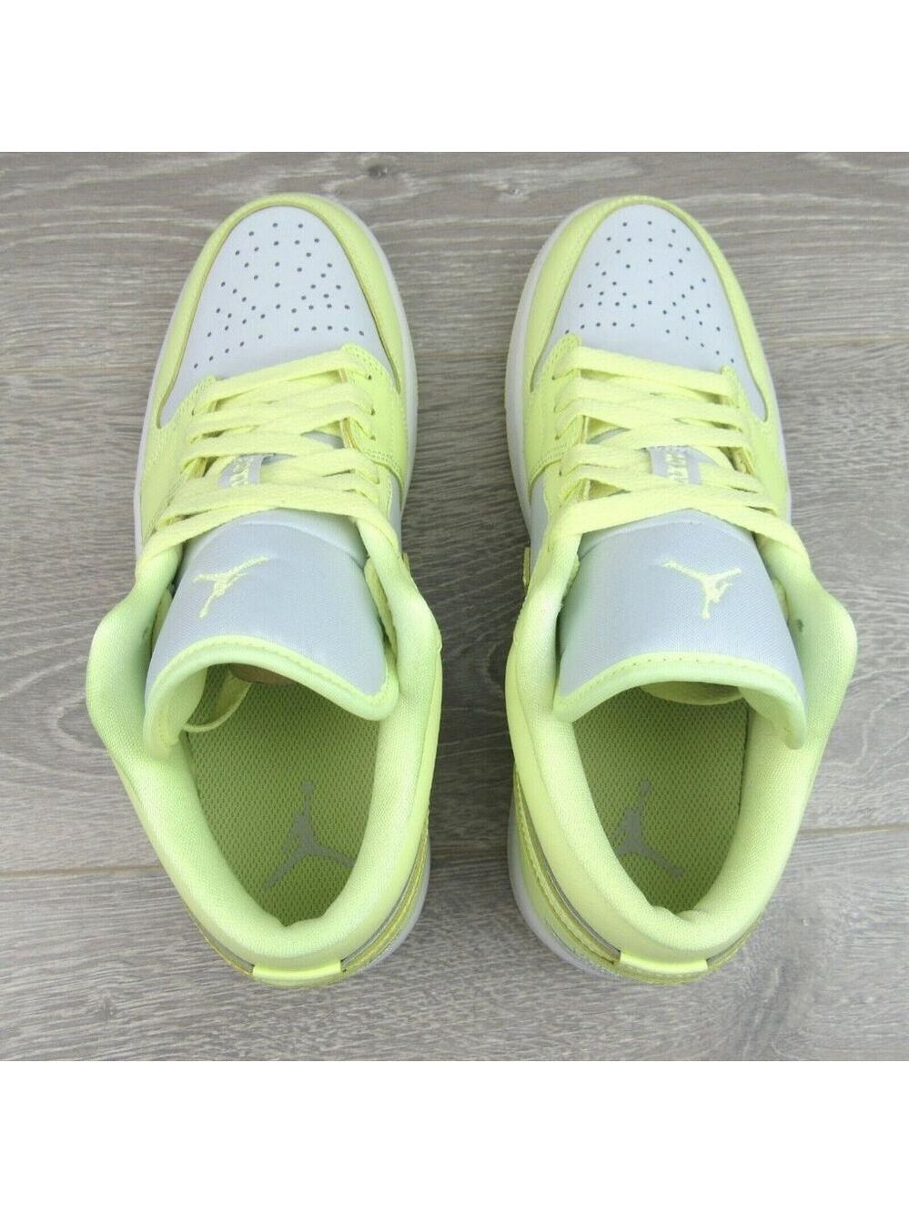 Air Jordan 1 Low Women's Size 9 Platinum White Citron Lemonade NEW - Picture 9 of 16
